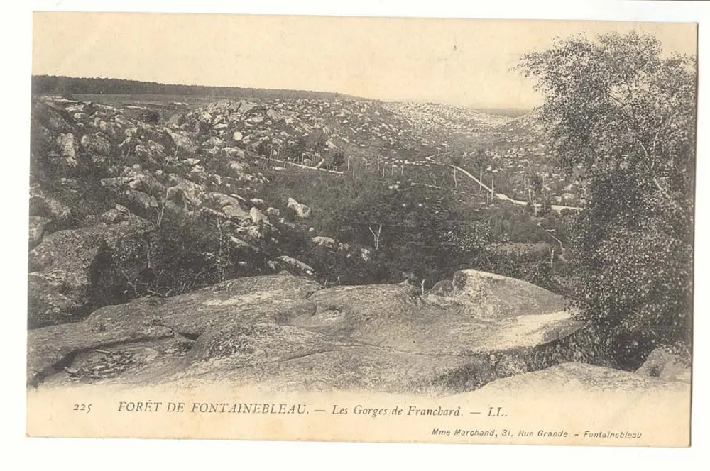 Wald von Fontainebleau — Die Schluchten von Francbard — LL - Vorderseite