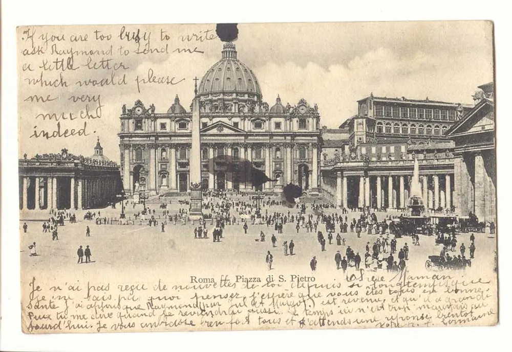 Piazza di S. Pietro — Rom — unbekannter Verleger, Seriennummer nicht sichtbar - Vorderseite