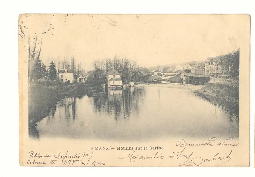 Le Mans — Molinos sobre la Sarthe — Editor de los Lignandés (115) - Anverso