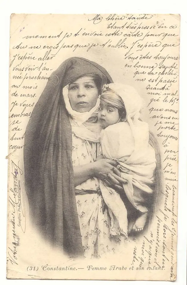 Constantine — Arabische Frau und ihr Kind — Gauglion Photo, n°31 - Vorderseite