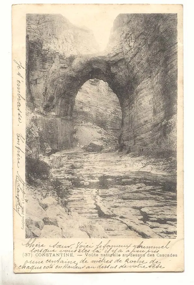 Constantine — Natürliche Kuppel über den Wasserfällen — Guisilion, Paris - Vorderseite