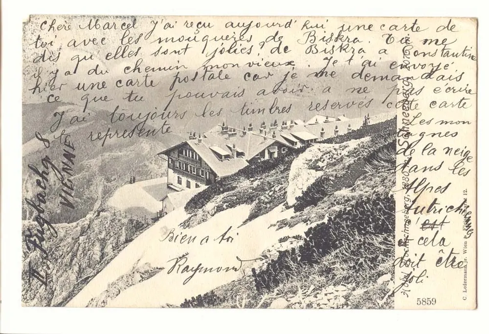 Biskra — Vista das Alpes — C. Lederermaier, Jr. Wien, n° 5859 - Frente