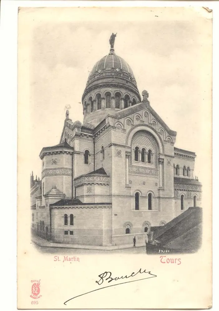Igreja de São Martinho — Tours — editor Baudelle, n° 695 - Frente