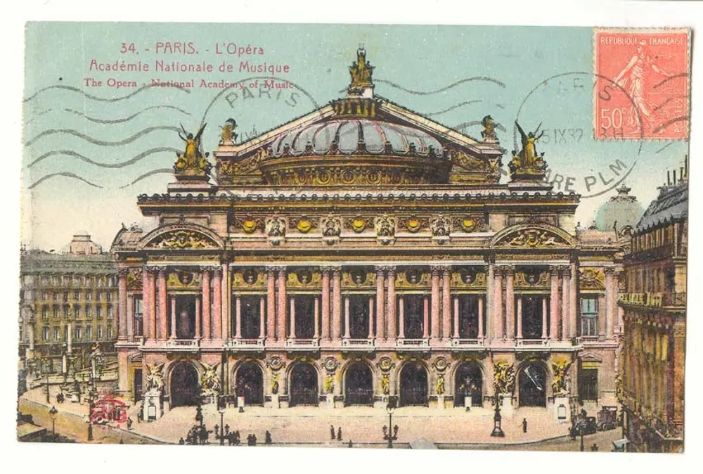 Paris - Das Opernhaus - Nationale Akademie der Musik — Verlag PLM, Nr. 34 - Vorderseite