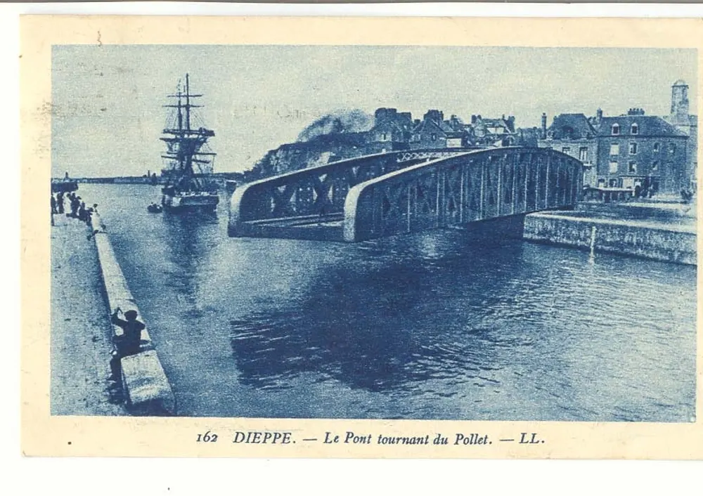 Dieppe — O Ponte Giratório do Pollet — LL. n° 162 - Frente
