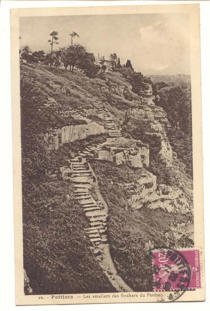 Poitiers — Die Treppen der Rochers du Porteau — Ref. 20 - Vorderseite