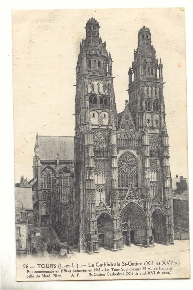 Tours — Kathedrale Saint-Gatien (12. und 16. Jahrhundert) — A. P. - Vorderseite
