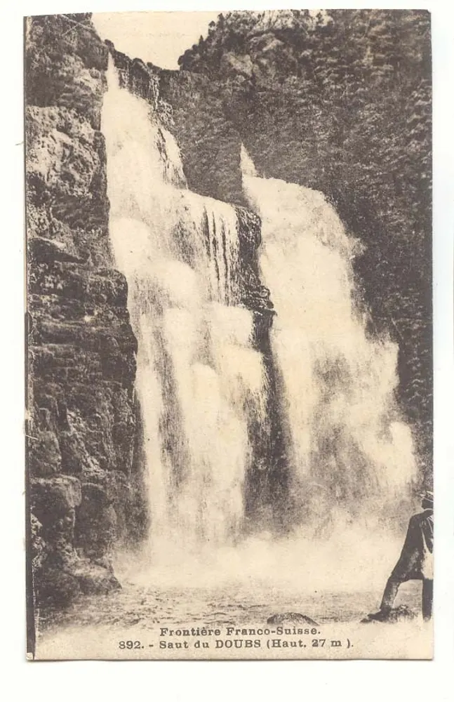 Sprung des DOUBS — Grenze Frankreich-Schweiz — unbekannter Verleger, Nr. 892 - Vorderseite