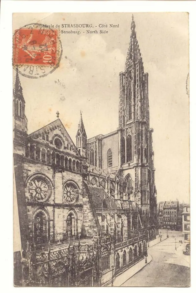 Catedral de Estrasburgo — Lado Norte — Editor Salsoda - Frente