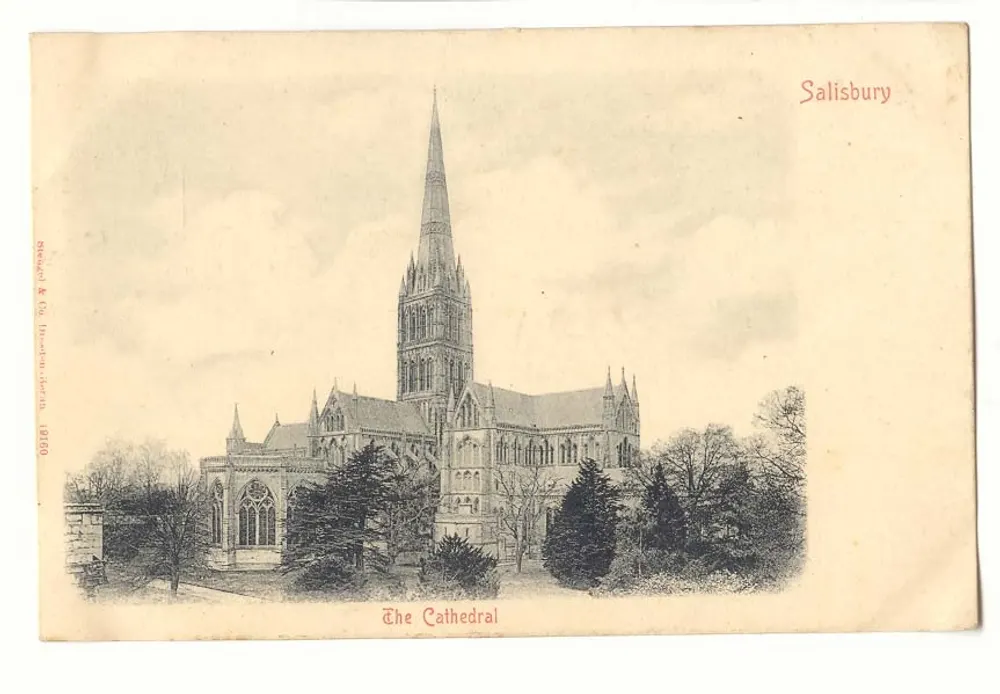 La Cattedrale — Salisbury — editore Richard & Co, 19160 - Recto