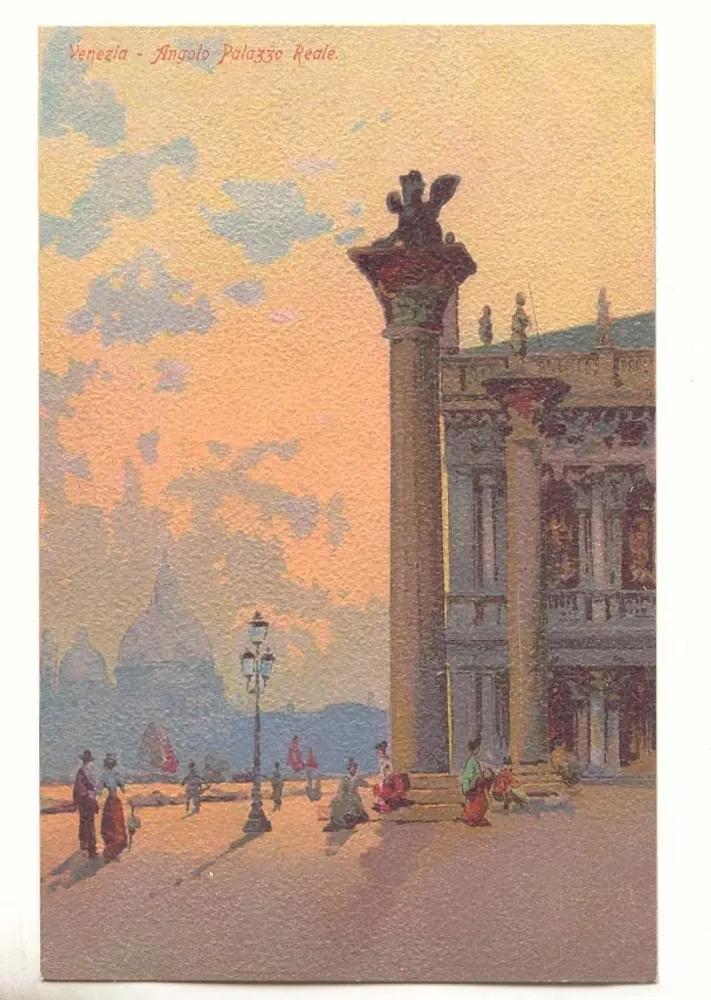 Venedig - Ecke des Palazzo Reale - Vorderseite