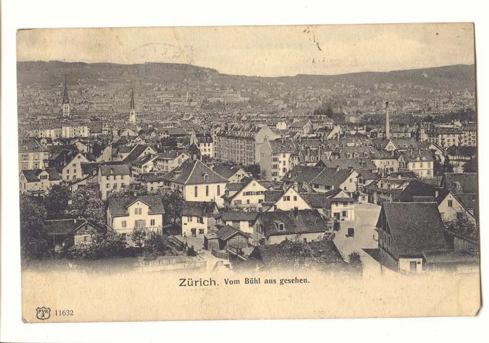 Zürich — Ansicht vom Bühl — Verlag PYK, Nr. 11632 - Vorderseite