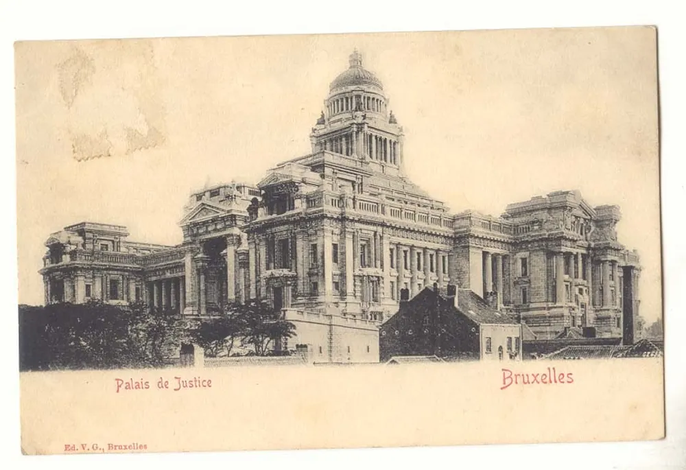 Palacio de Justicia — Bruselas — Ed. V.G., Bruselas - Anverso