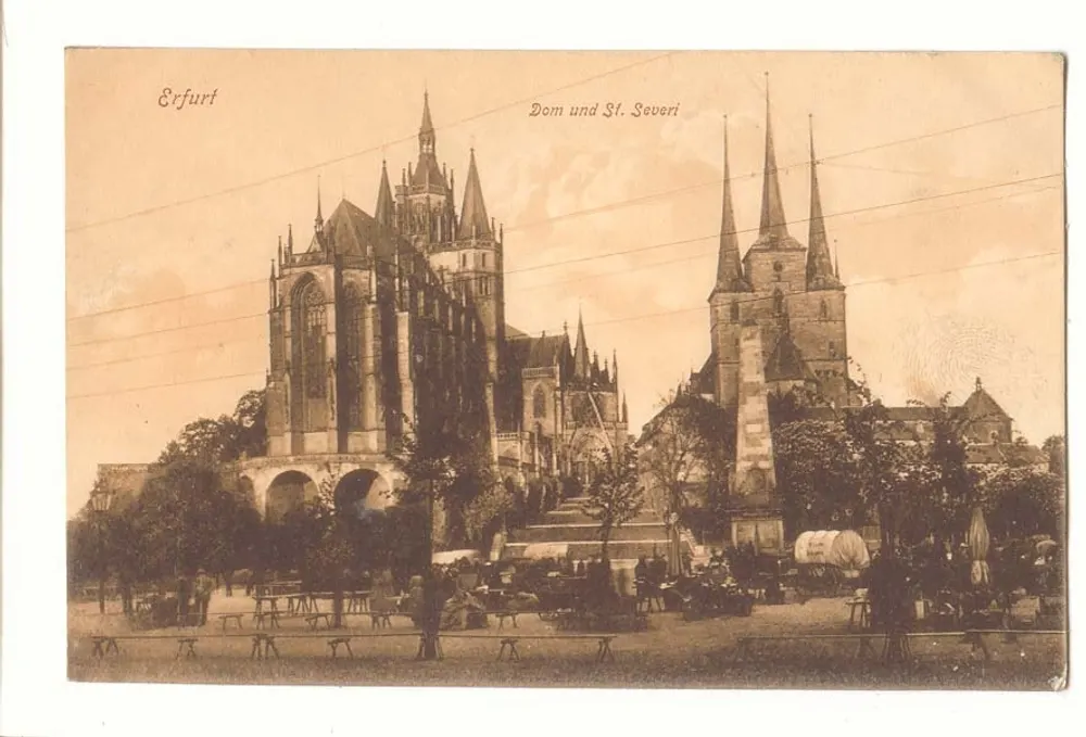 Erfurt — Dom und St. Severi — Verlag unbekannt - Vorderseite