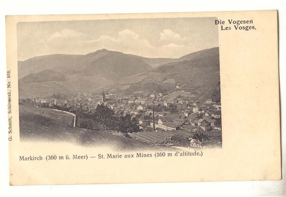St. Marie aux Mines — Markirch — Les Vosges, G. Schmitt, No 528 - Frente