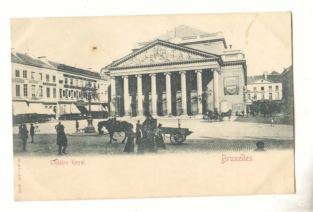 Teatro Real — Bruselas — St. & Co. A.D. 4096 - Anverso