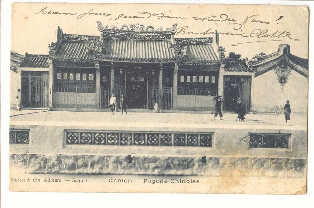 Cholon — Chinesische Pagode — Mottet & Cie, Verleger — Saigon - Vorderseite