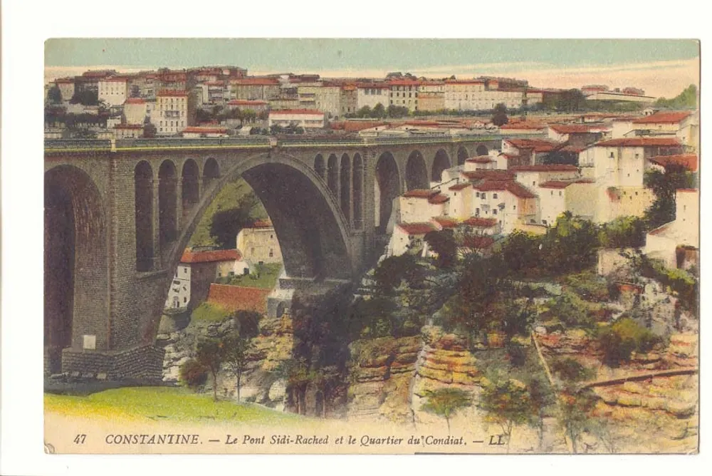 Constantine — Brücke Sidi-Rached und Viertel Condiat — LL - Vorderseite