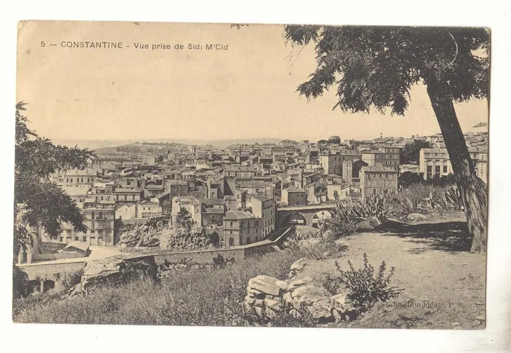 Constantine - Vista tirada de Sidi M'Cid — Coleção Médale, P. S. - Frente