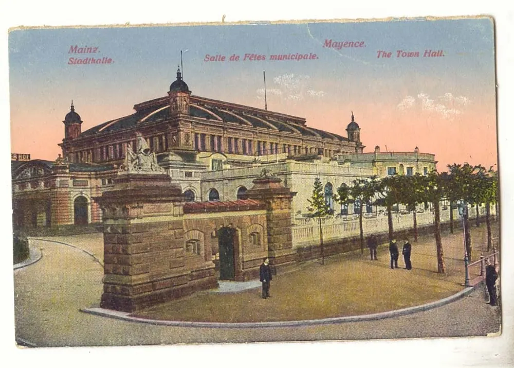 Mainz. Stadthalle — Gemeindekonzertsaal — Verlag HOP - Vorderseite