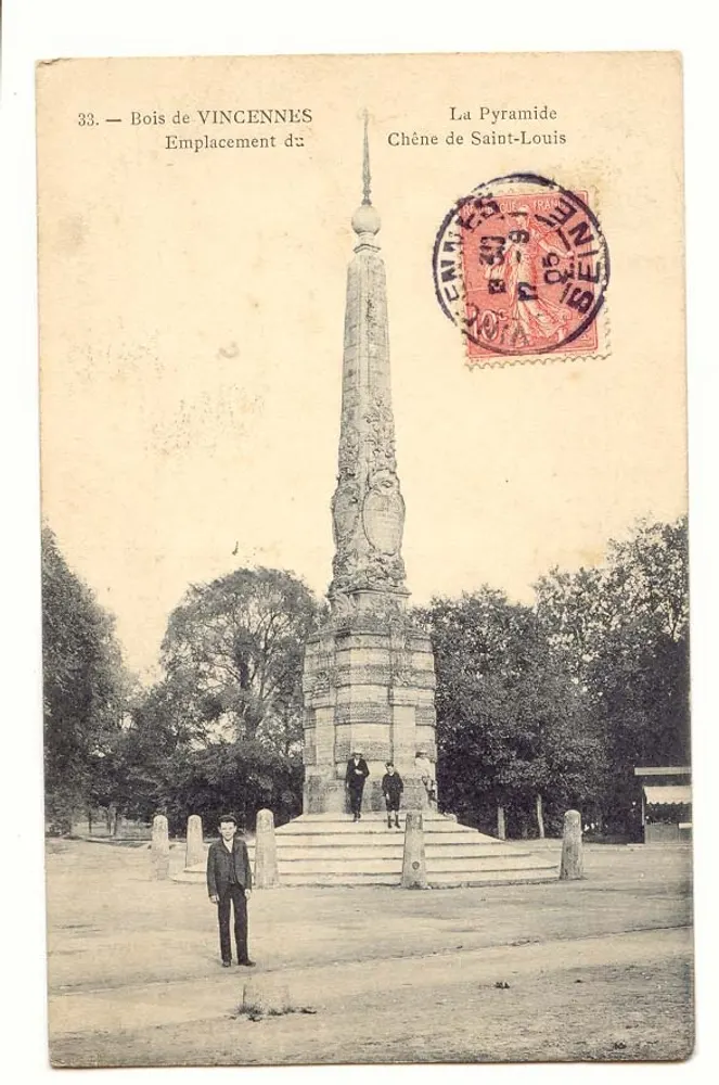 Bois de Vincennes — Standort der Pyramide des Saint-Louis-Oaks — unbekannter Verleger, Nr. 33 - Vorderseite