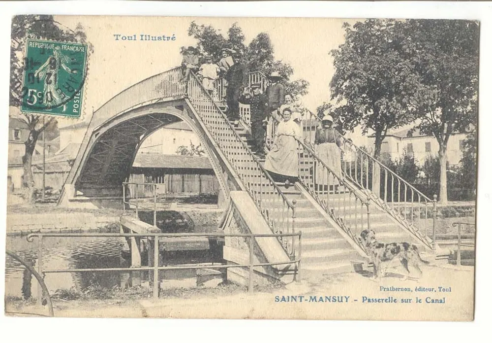 Saint-Mansuy — Brücke über den Kanal — Toul Illustré - Vorderseite