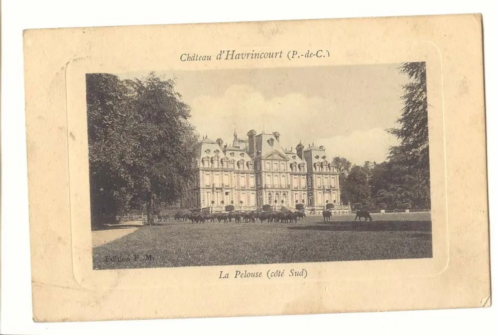 Schloss Havrincourt (P.-de-C.) — La Pelouse (Südseite) — Edition F. My - Vorderseite