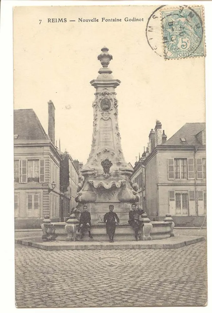 Reims — Neue Fontaine Godinot — unbekannter Verlag, n°7 - Vorderseite