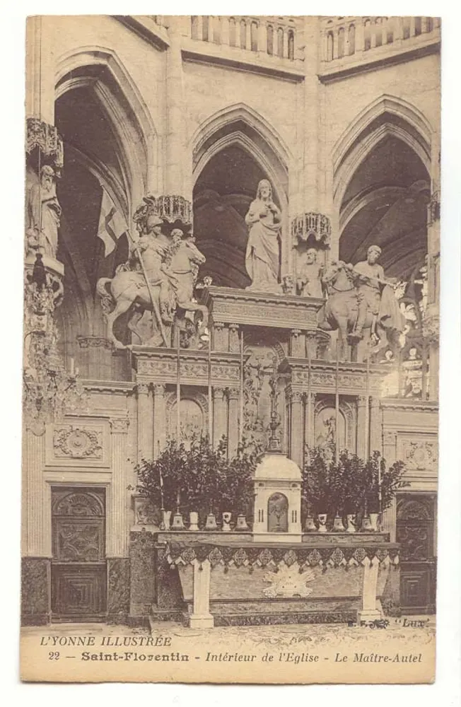 Saint-Florentin — Intérieur de l'Église — Le Maître-Autel - Recto