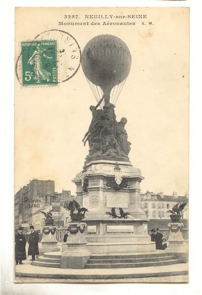 Neuilly-sur-Seine — Monument des Aéronautes — E.M. n°3257 - Recto