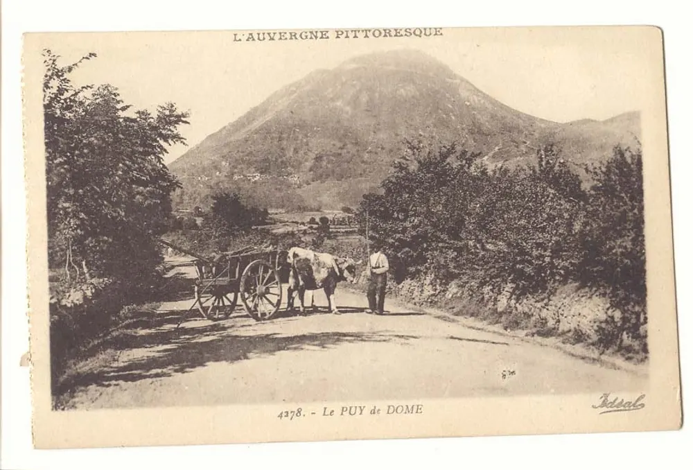 Puy de Dôme — Piekny widok na Auvergne — Idesal, nr 4378 - Awers