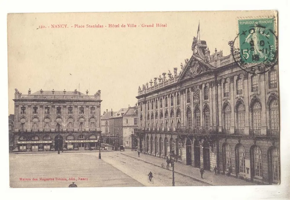 Nancy - Place Stanislas - Rathaus - Grand Hôtel - Vorderseite