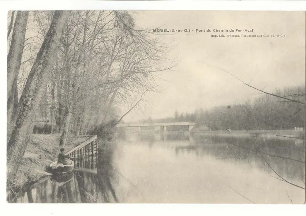 Mériel (S.-et-O.) — Ponte do Caminho de Ferro (Aval) - Frente