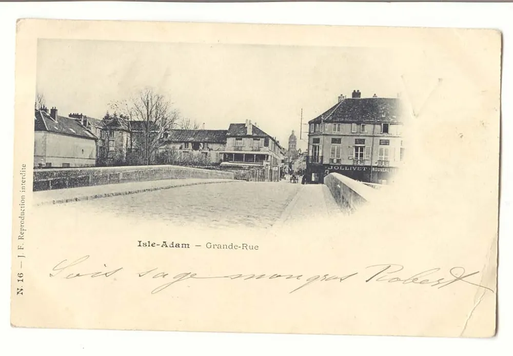 Isle-Adam — Grande-Rue — J.F. Jollivet - Awers