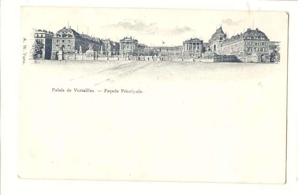 Pałac w Versailles — Główne Fronton — A. W. Tauris - Awers