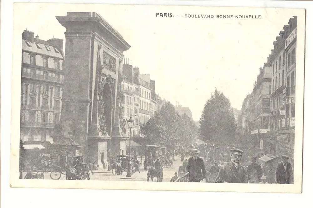 Parigi — Boulevard Bonne-Nouvelle — Arco di trionfo della Porta di Parigi - Recto