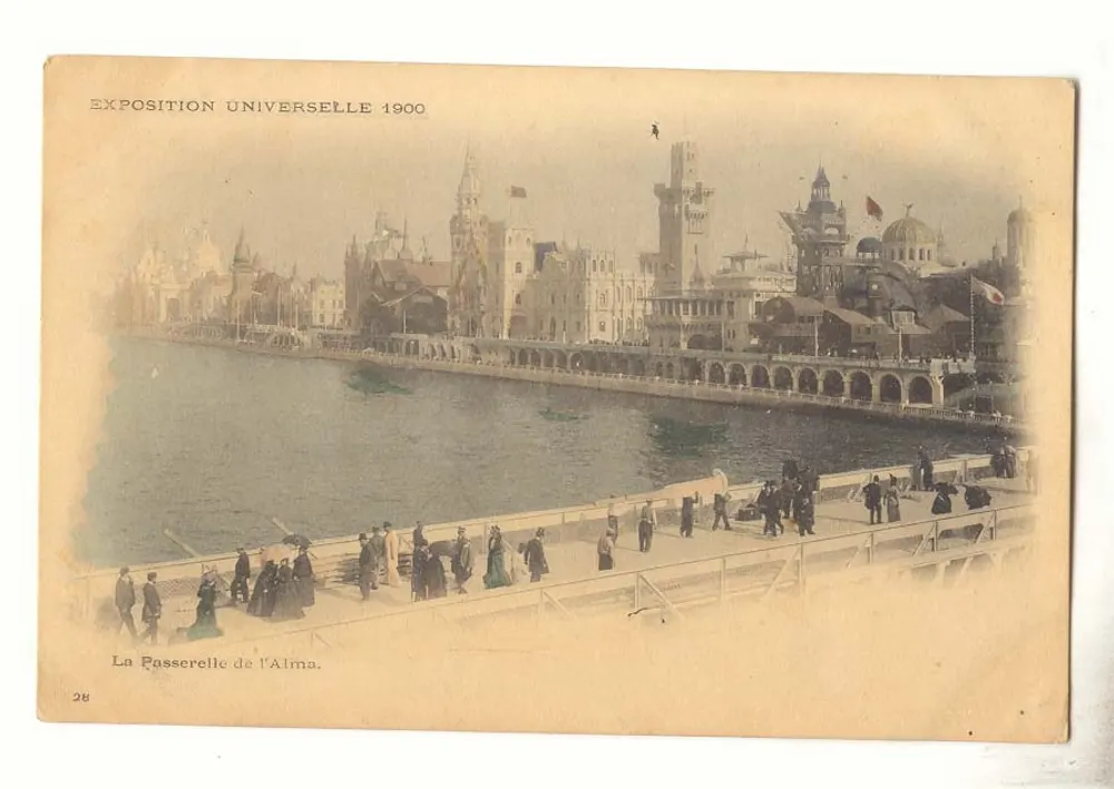 La Passerelle de l'Alma — Weltausstellung 1900 — Unbekannter Verleger, n° 28 - Vorderseite