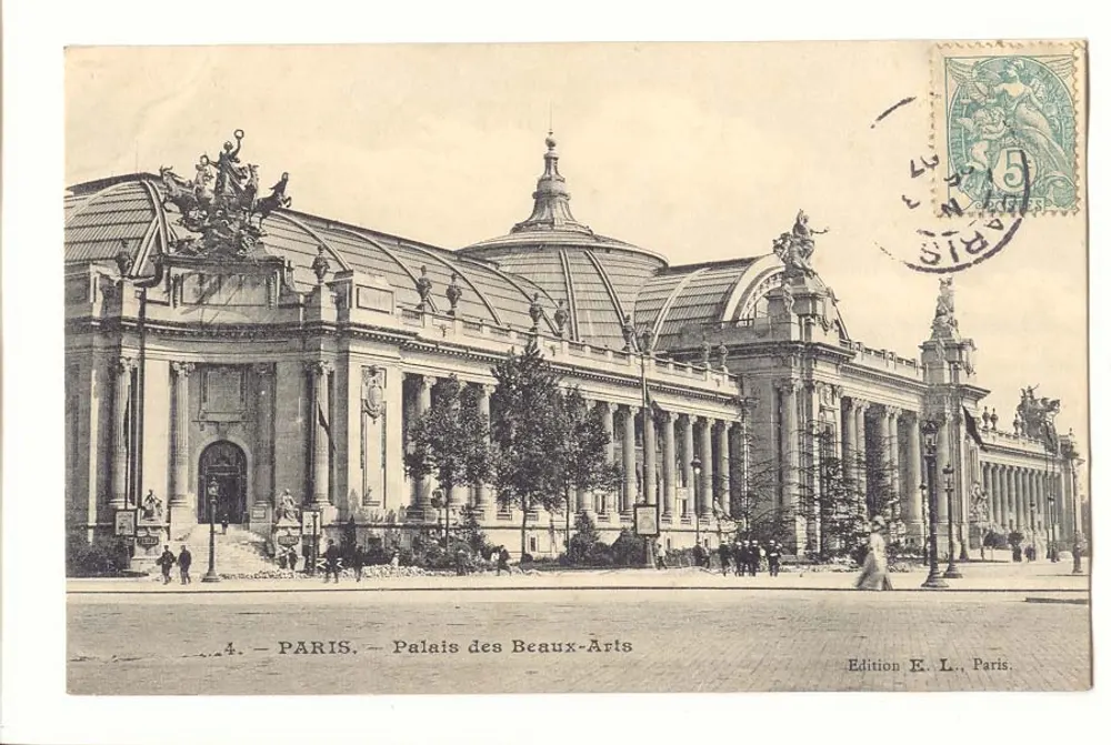 PARIS — Palácio dos Belos-Artes — Edição E. L., Paris, n°4 - Frente