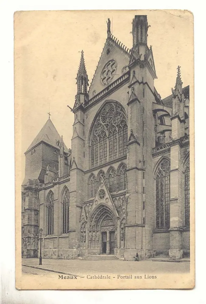 Meaux — Kathedrale — Portal der Löwen - Vorderseite