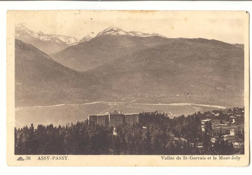 Tal von St-Gervais und Mount Joly — ASSY-PASSY — n°36 - Vorderseite