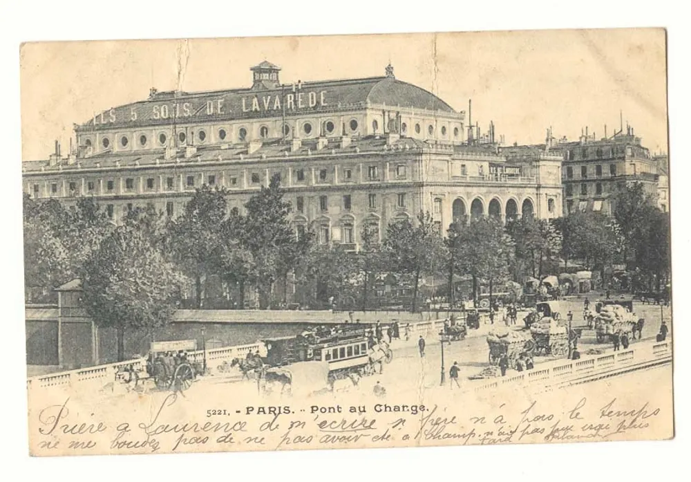 Ponte au Change — Les 5 Sots de Lavaredé — Paris - Frente