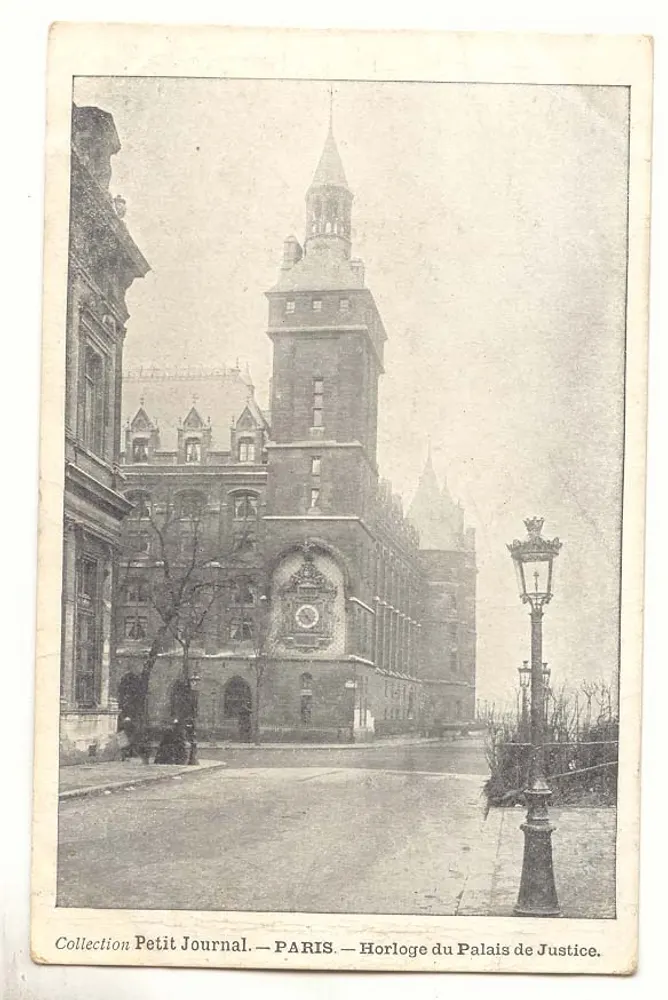 Uhr des Palais de Justice — Paris — Sammlung Petit Journal - Vorderseite