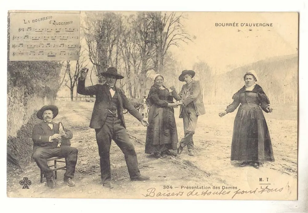 Bourrée d'Auvergne — Präsentation der Damen — M. T. 304 - Vorderseite