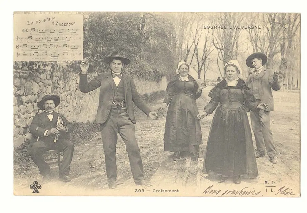 Bourrée d'Auvergne — Dança tradicional — M.T. Illy, n°303 - Frente