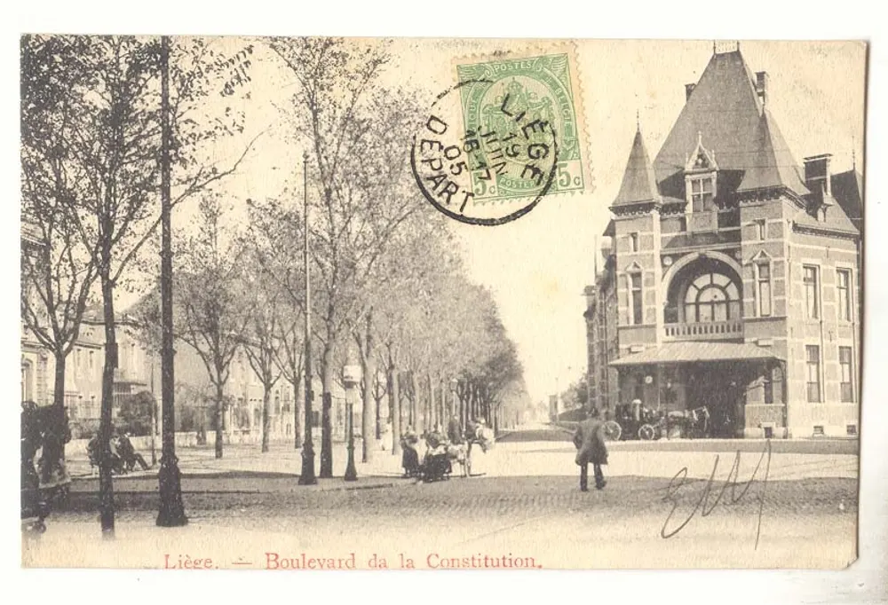 Liège. — Boulevard de la Constitution — editor desconhecido, número de série não visível - Frente