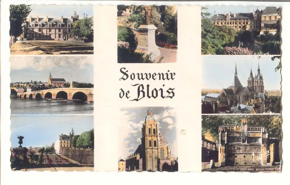 Souvenirs di Blois — vista panoramica della città - Recto