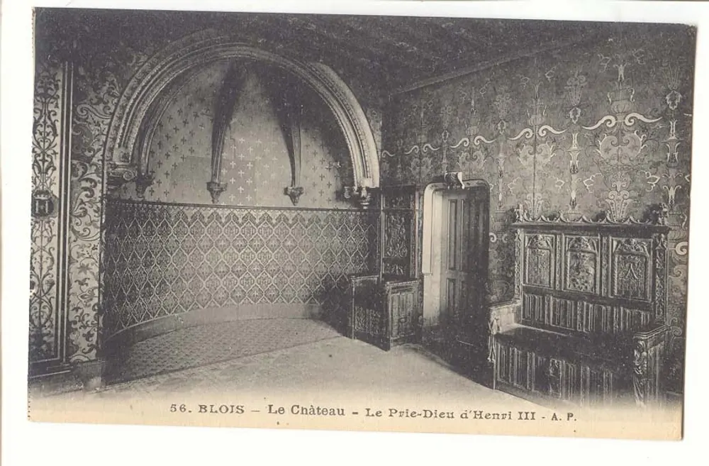 Blois — Das Schloss — Der Prie-Dieu von Henri III — A.P. - Vorderseite