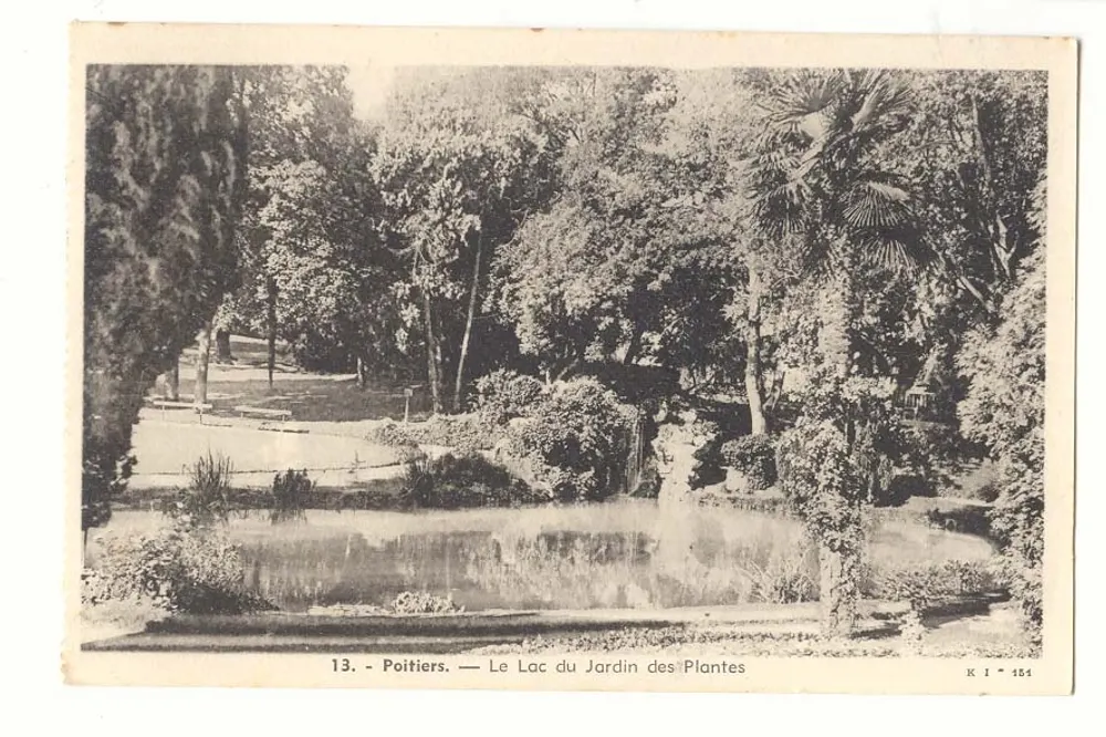 Poitiers — Der See im Jardin des Plantes — K 1 154 - Vorderseite