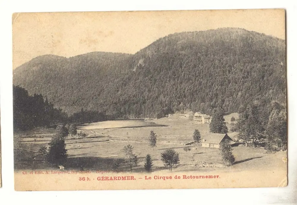 Gérardmer — O Circo de Retournemer — Editor A. Largeron, Bijoux - Frente