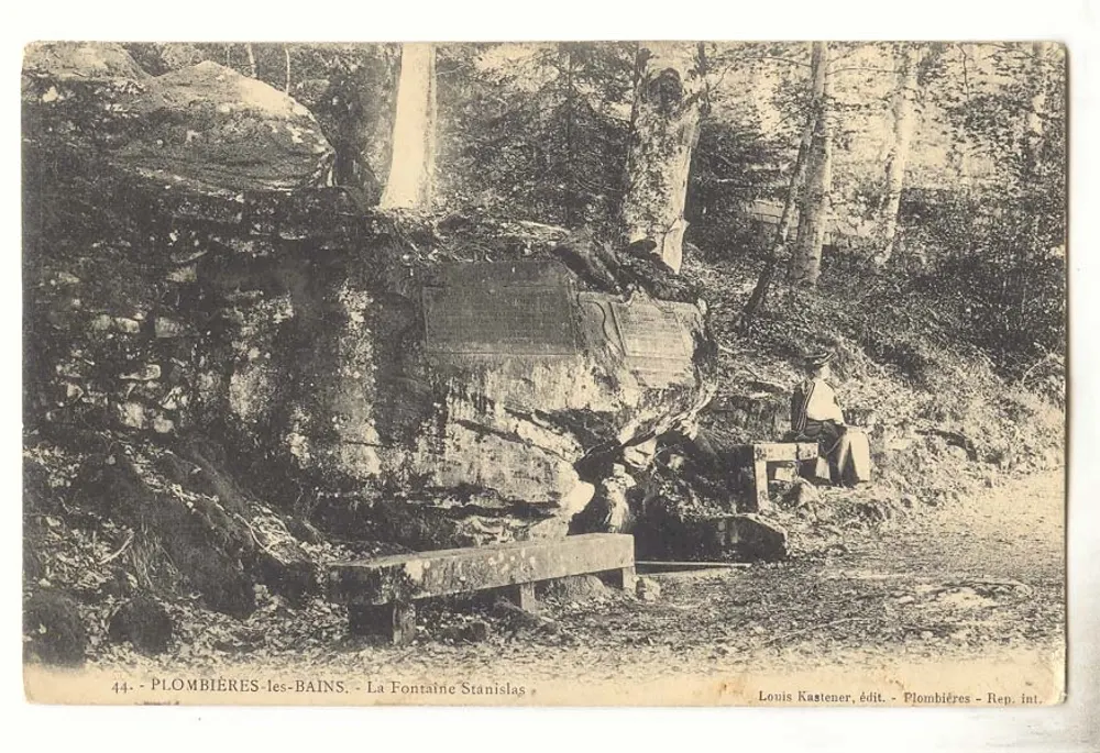 Plombières-les-Bains — A Fonte Stanislas — Louis Kastener, editor — Plombières — Rep. int. - Frente